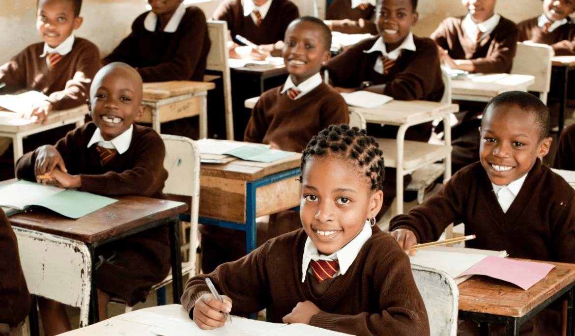 Group of smiling children